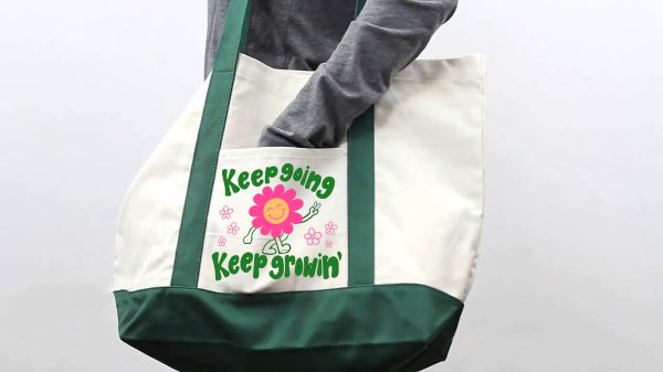 Big Tote Bag - Keep Growing